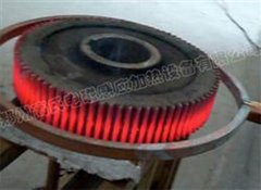 郑州客户购买中频透热设备用于支重轮的淬火热处理