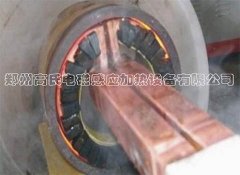 巴西客户用中频感应淬火设备对砼泵管内壁淬火